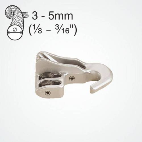 Clamcleats CL248 Cleat With Hook & 3 Sheaves